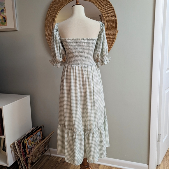 EUC O.P.T. Angie Midi Gingham Dress - Picture 2 of 5